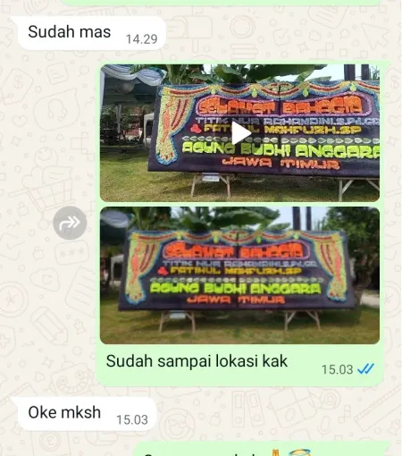 Pengiriman Papan Bunga Srengseng Sawah